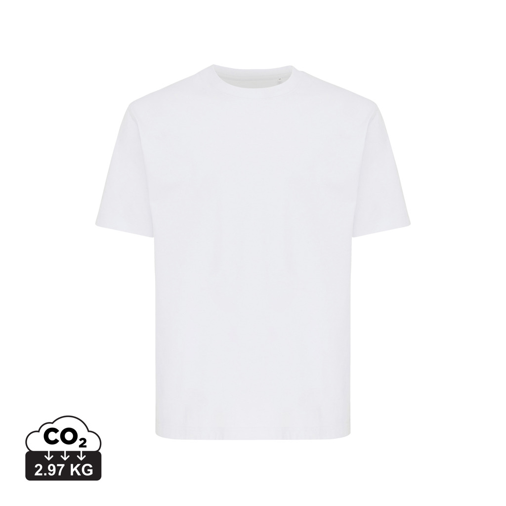 T-shirt unisexe promotionnel coton recyclé 220g Nikko recycled white